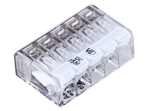 Fjedersamlemuffe 5P 2,5mm² (8 stk.)