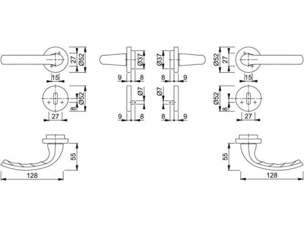Hoppe dørgreb tokyo F9714M