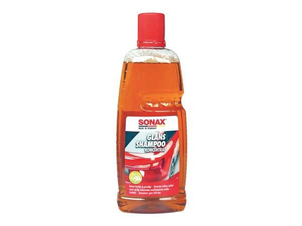 SONAX glansshampoo SONAX glansshampoo (1 liter) tilbyder skånsom, effektiv rengøring af bilens lak, gummi, kunststof og glas uden at fjerne voksbeskyttelsen.