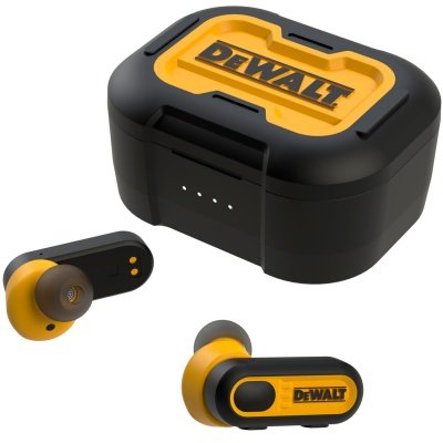 Dewalt Jobsite ProX1 høretelefoner trådløse, in-ear med ladeetui