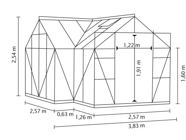 Vitavia Sirius 13000 drivhus