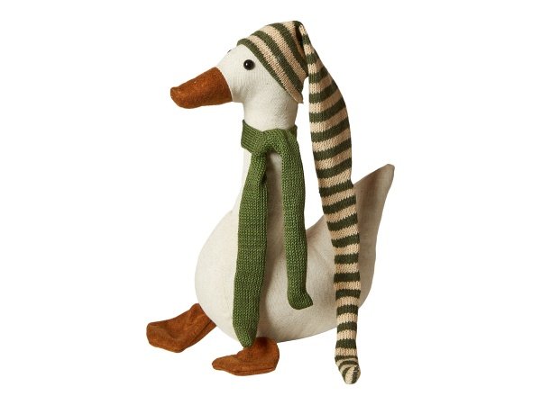 Dacore juleand 22 x 11 x 30 cm grøn/sand