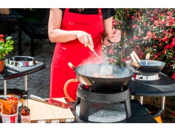 Hot Wok Original gasblus Hot Wok Original gasblus inkl. regulator/wok/slange. Billedet viser produkt med hvid baggrund.