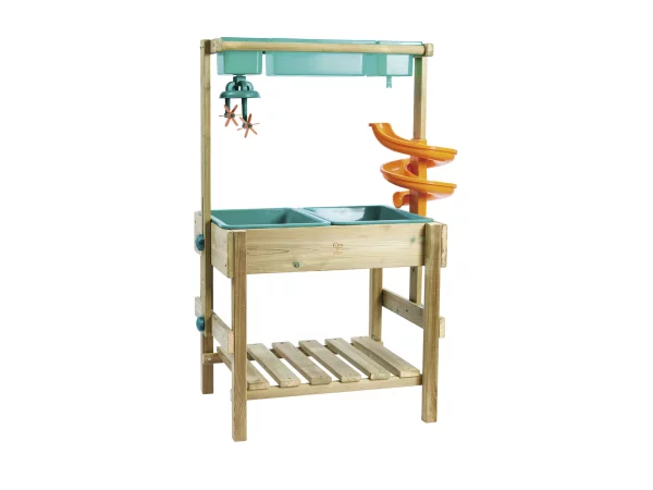 Hape multifunktionelt legebord. Produkt vises oppefra