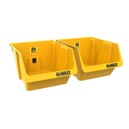 Dewalt plastbeholder (2 pk) Dewalt plastbeholder (2 pk) DXL Tough System 2.0. Billedet viser produktet fra siden.