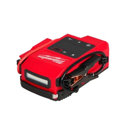 Milwaukee Jump Starter Milwaukee® M18™ Jump Starter 18 V. Billedet viser produktets funktioner.