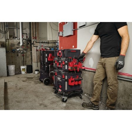 Milwaukee PACKOUT værktøjsholder Milwaukee PACKOUT lang værktøjsholder. Billedet viser to-delt design med hvid baggrund.