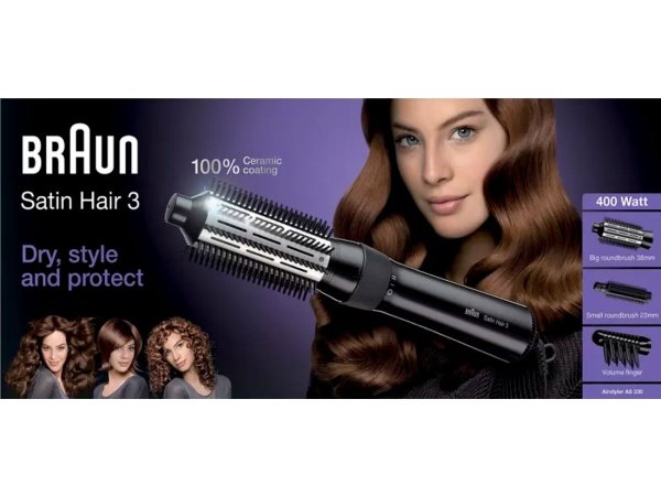 Braun krøllejern, produkt set forfra