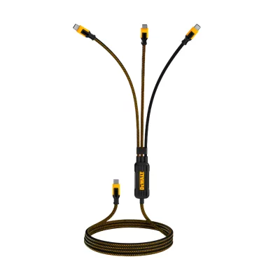 Dewalt kabel 3-i-1 USB-C. Produkt vises