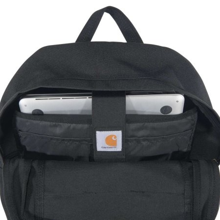 Carhartt Single Compartment rygsæk 23L Carhartt Single Compartment rygsæk 23L i sort og vandafvisende materiale. Billedet viser hele produktet.