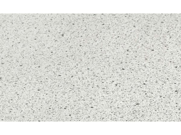 Wallmann laminatbordplade, lys granit. Billedet viser produktet fra siden.