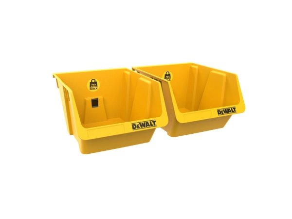 Dewalt plastbeholder (2 pk) Dewalt plastbeholder (2 pk) DXL Tough System 2.0. Billedet viser produktet fra siden.