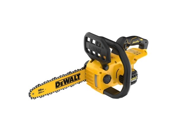 DEWALT DCMCS565N-XJ 18V XR kædesav SOLO. Billedet viser produktet fra siden.
