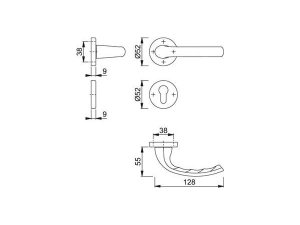 Hoppe dørgreb tokyo F9714M