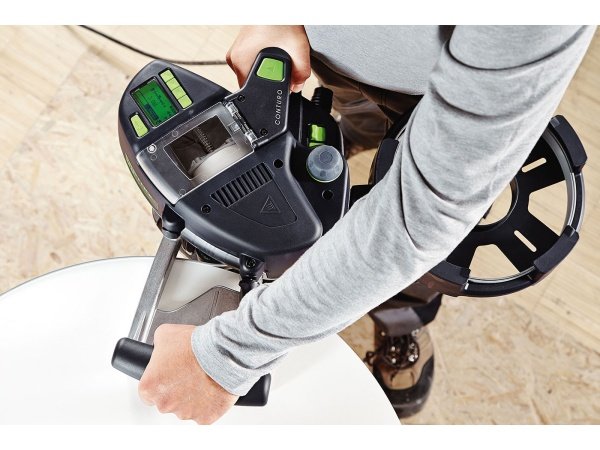 Festool kantlimer. Produkt og tilbehør vises