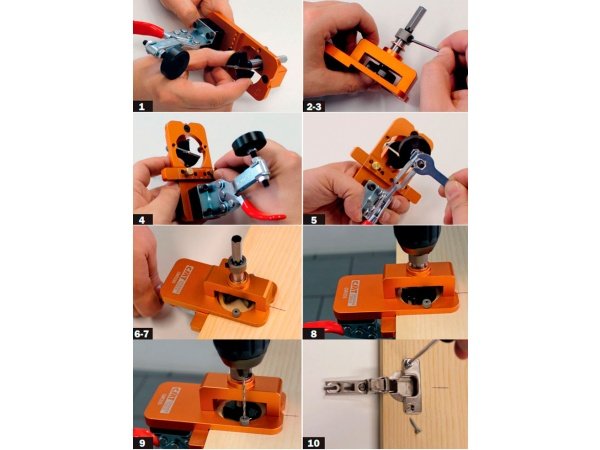 CMT skabelon t/hængsler CMT skabelon t/hængsler 35mm huller