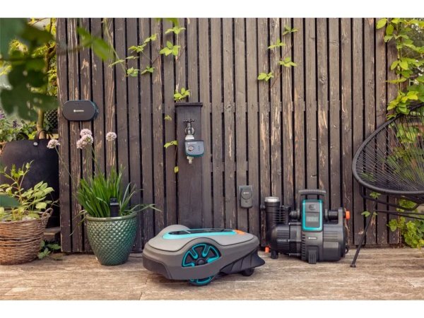 Gardena Smart gateway Gardena Smart gateway m/kabel & strømforsyning 970527401. Billedet viser produktet med hvid baggrund.