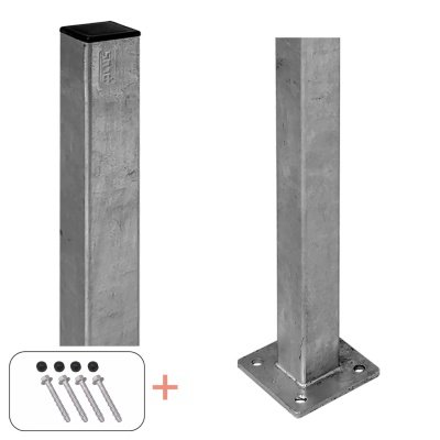 Plus stålstolpe m/fod