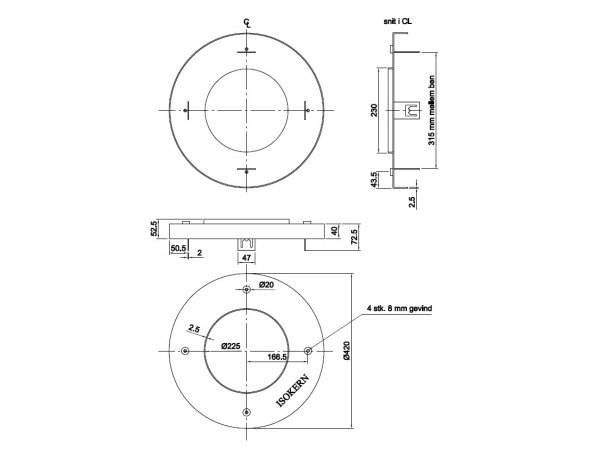 Schiedel DM 44 topring