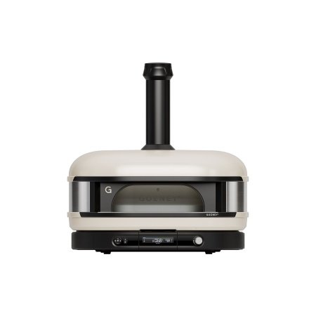 Gozney Dome XL pizzaovn Gozney Dome XL pizzaovn Gen 2.0, bone. Billedet viser produktet forfra og tændt.