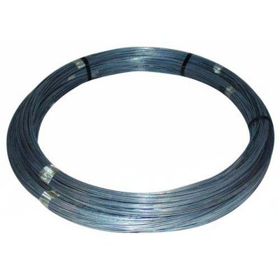 Ståltråd nr. 14 K varmgalvaniseret 5 kg hos 10-4.dk Stærk og korrosionsbestandig hegnstråd
