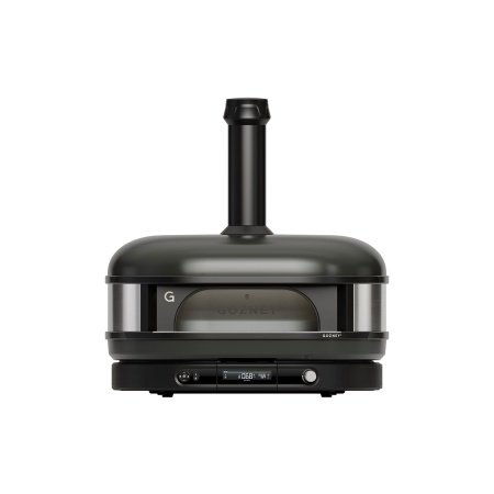 Gozney Dome XL pizzaovn Gozney Dome XL pizzaovn Gen 2.0, sort. Billedet viser produktet forfra og tændt.