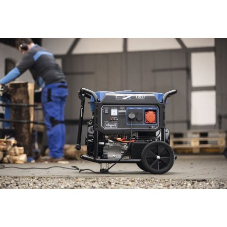 Scheppach generator SG7100X 5400W. Billedet viser produktet med hvid baggrund.