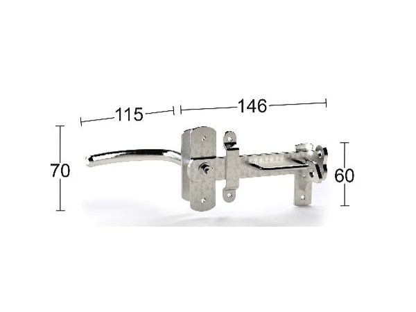 Habo stalddørsgreb mini