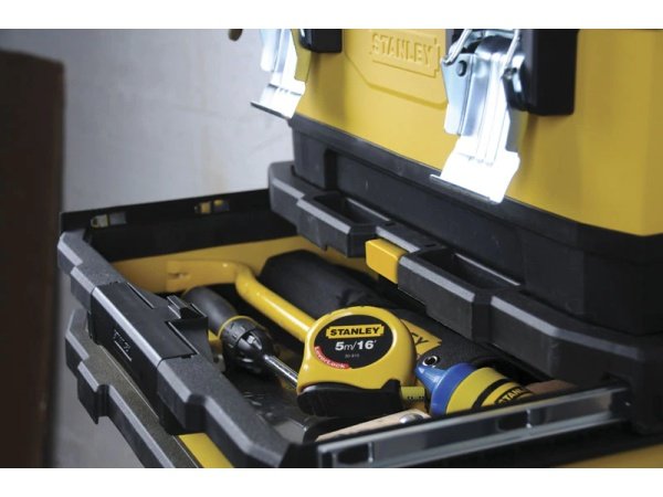 Stanley værkstedsvogn gul/sort