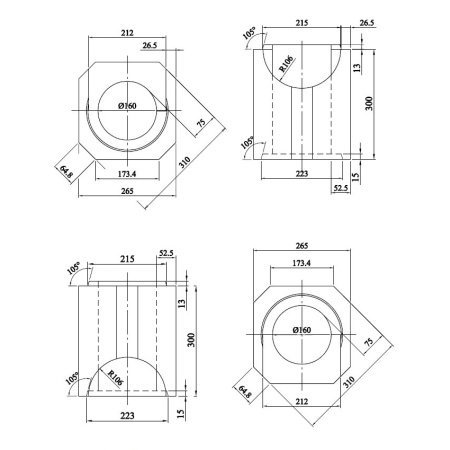 Schiedel DM Ø16cm indermodul