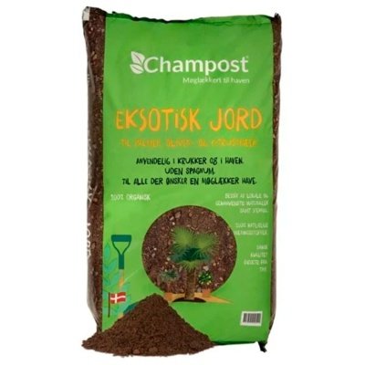 Champost eksotisk jord 900 ltr i big bag. Billedet viser produktet som særskilte poser.