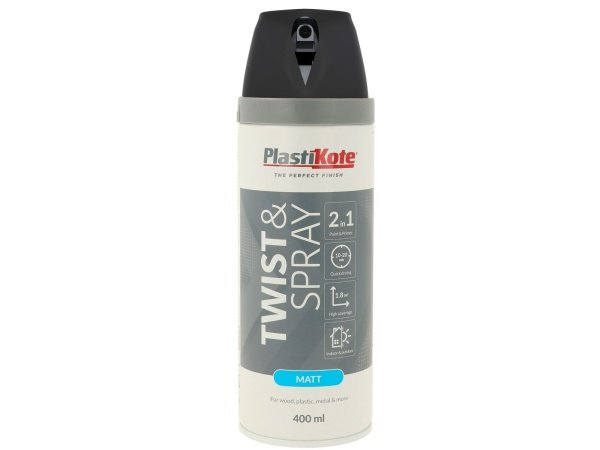 Plasti-kote sort mat 9005