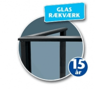 Plastmo glasrækværk klar glas Plastmo glasrækværk klar glas