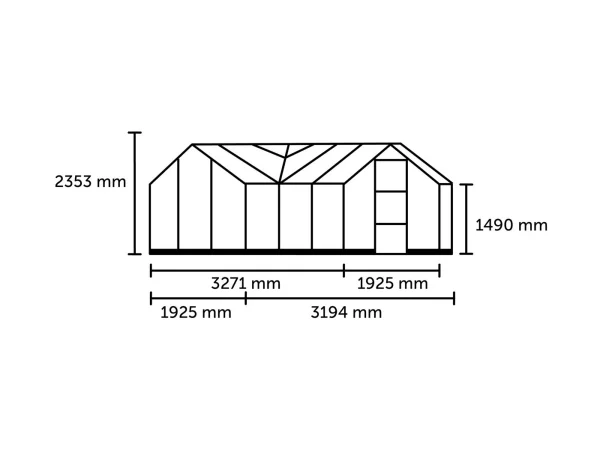 Halls ICON 6 gardenhouse 8.6m²