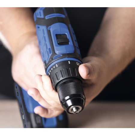 Scheppach boremaskine sæt C-DTB74/1-X 2,0Ah. Billedet viser produktet med hvid baggrund.