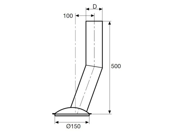 Lindab skrå skydestk m/brøndk.