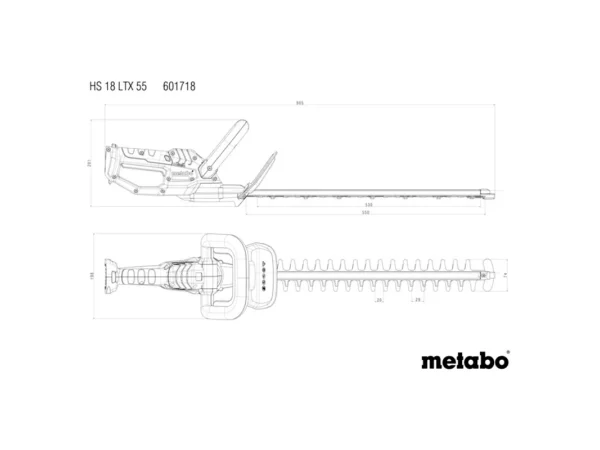 Metabo hækkeklipper Metabo hækkeklipper, produkt set forfra