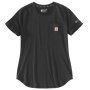 Carhartt Force Relaxed Fit 106650 t-shirt i sort med brystlomme