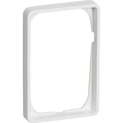 LK&nbsp;Fuga Baseline 50 ramme 1½ modul hvid. Billedet viser produktet med hvid baggrund.