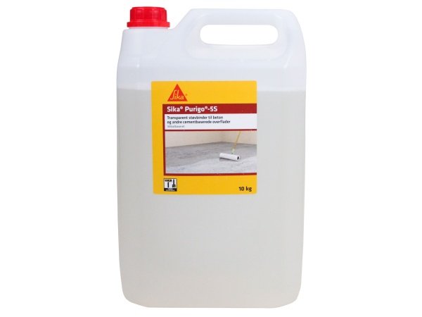 Sika Purigo 5S er en klar støvbinder til beton og cementbaserede overflader, der effektivt reducerer støv og forbedrer holdbarheden. Nem at påføre.