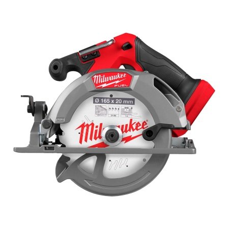 Milwaukee M18 FUEL rundsav Milwaukee 55 mm M18 FUEL™ rundsav til træ og plastik. Billedet viser produktet forfra.