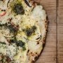 Miljøbillede af pizza på Morsø Pizzaspade 