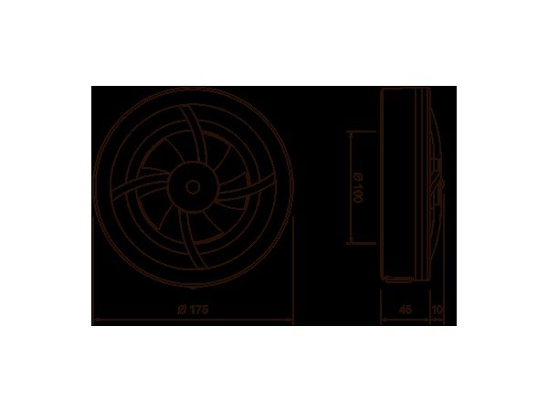 Duka ventilator S7 hvid