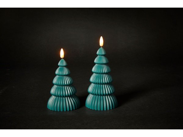 Dacore juletræ LED- bloklys Dacore juletræ LED- bloklys grøn med fjernbetjening