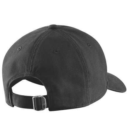 Carhartt kasket Carhartt Graphic cap sort/broderet med hvid. Billedet viser produktet forfra.
