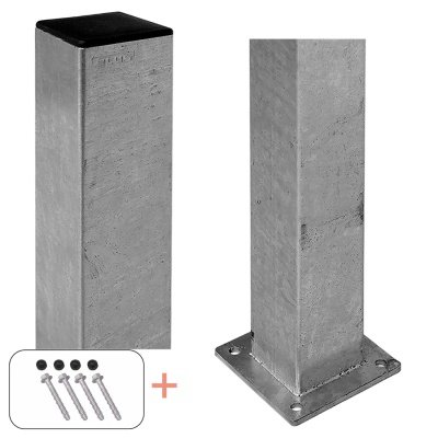 Plus stålstolpe m/fod