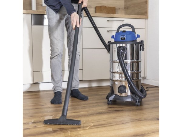 Scheppach våd/-tør støvsuger, produkt set forfra