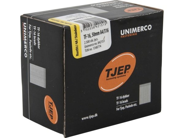 Tjep dykker rustfri A4 TF16