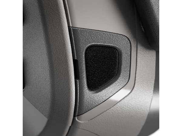 Hellberg synergy DR høreværn med FM- og DAB+ radio. Billedet viser produktet fra en skrå vinkel.