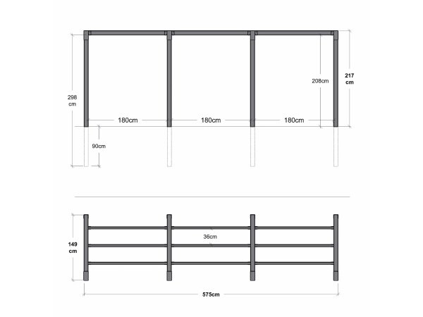 Plus Arcade Pergola model 2, produkt fra siden
